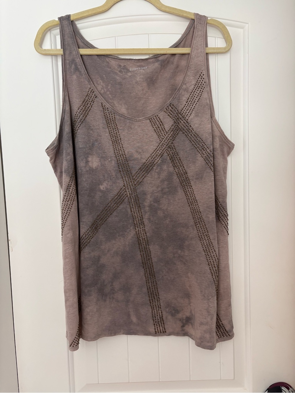 Eileen Fisher linen tie dye tank xl